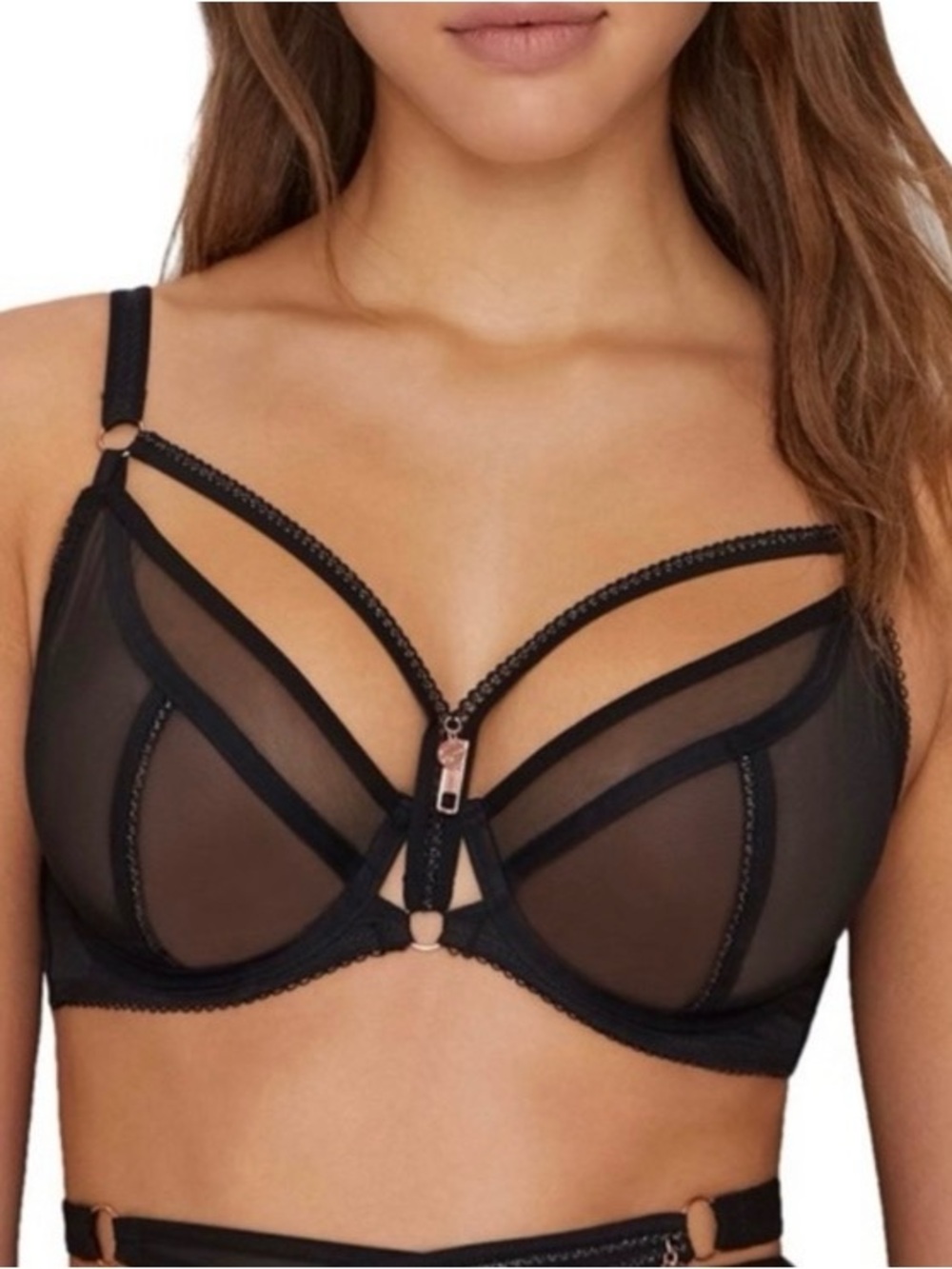 Scantilly by Curvy Kate Womens Unzipped Plunge Bra